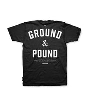 T-SHIRT "GROUND & POUND" CZARNY